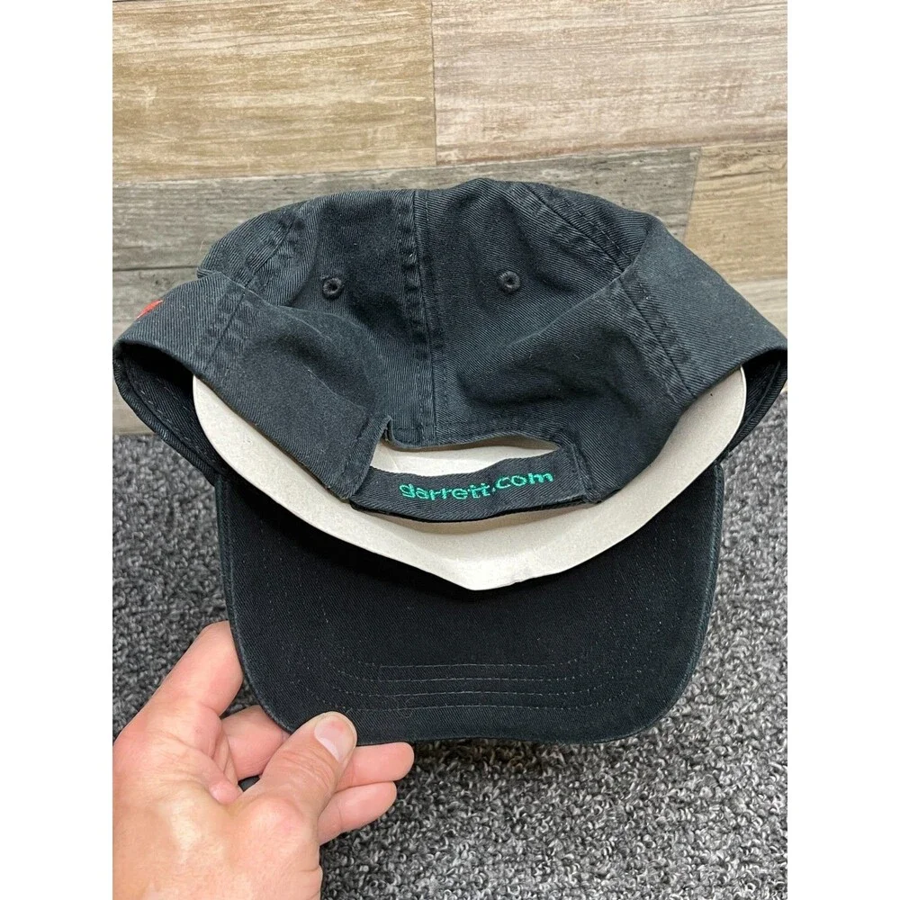 Garrett Black Baseball ACE Metal Detectors Cap Hat Green Embroidered - NOS